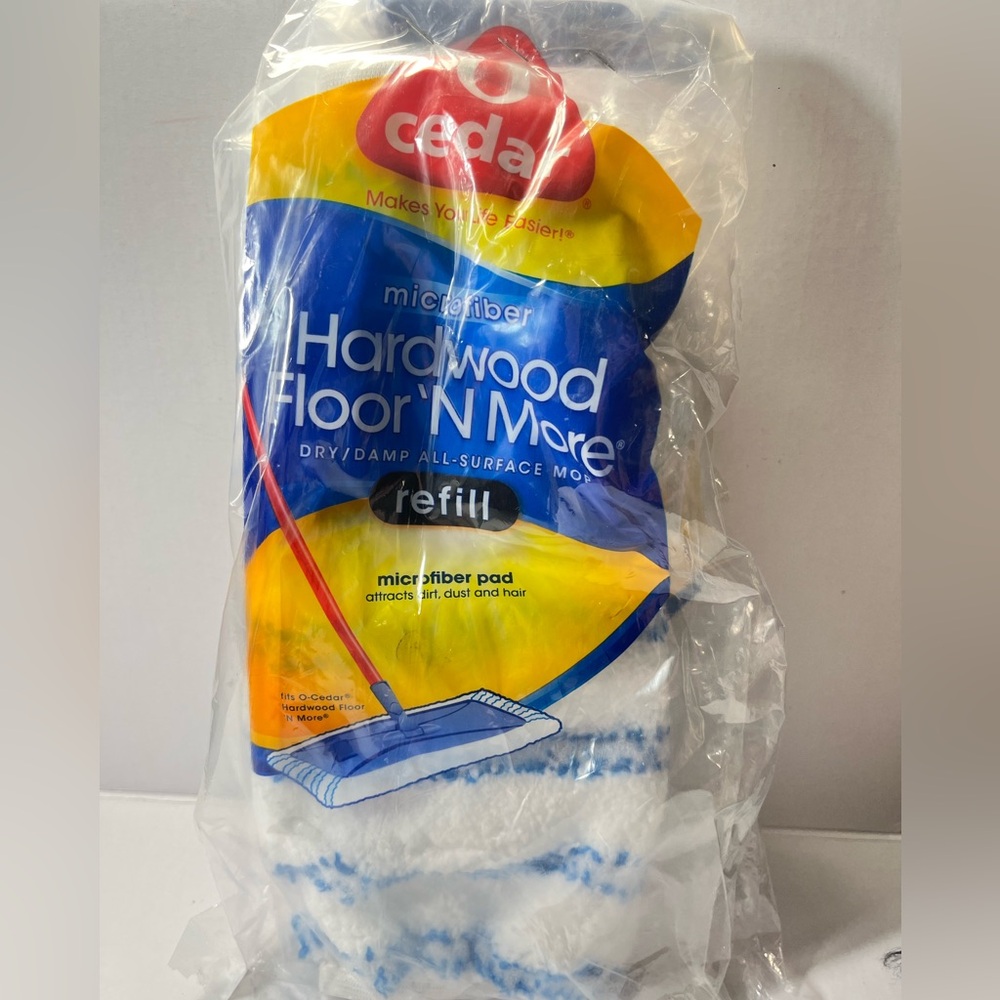 O Cedar mop refill microfiber hardwood floor n more dry/damp all surface mop